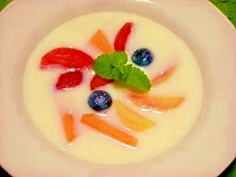 米粉☆冷製フルーツミルクスープ